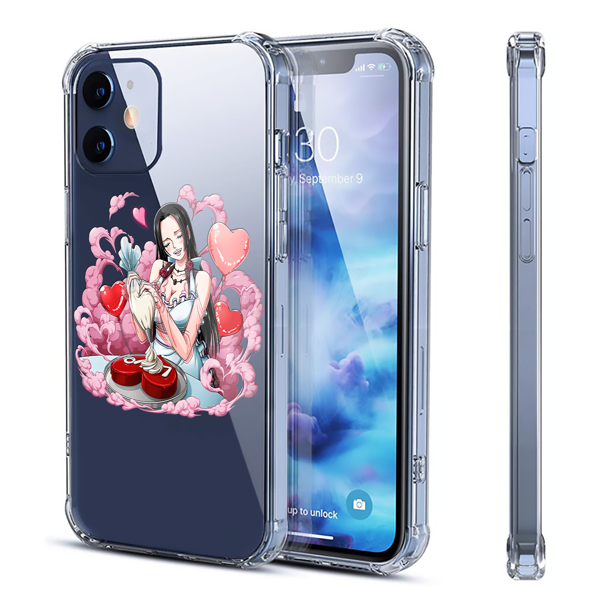 （画像用） ワンピース ボア・ハンコック ONE PIECE Boa·Hancock 【iPhone 12シリーズ対応】透明スマホケース（クリアソフトケース）